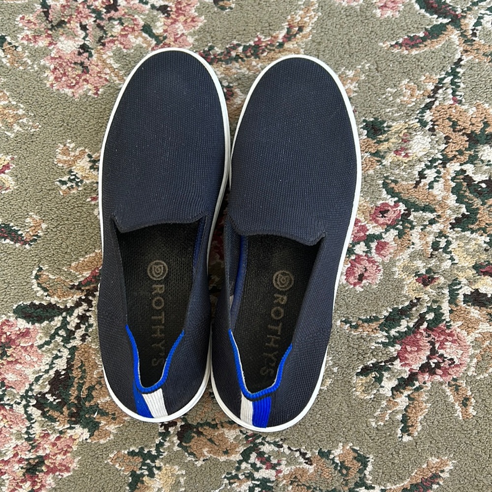 Rothy’s black knit shoes the original size 9